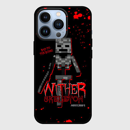 Чехол iPhone 13 Pro WITHER SKELETON / 3D-Черный – фото 1