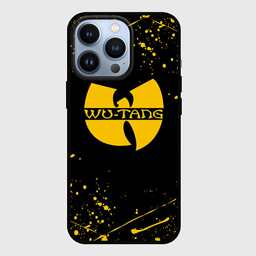 Чехол iPhone 13 Pro WU-TANG CLAN БРЫЗГИ КРАСОК / 3D-Черный – фото 1