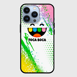 Чехол для iPhone 13 Pro Toca Boca: Улыбашка, цвет: 3D-черный