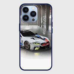 Чехол для iPhone 13 Pro BMW Motorsport Mission 8, цвет: 3D-тёмно-синий