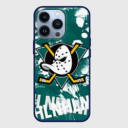 Чехол для iPhone 13 Pro Анахайм Дакс Anaheim Ducks, цвет: 3D-тёмно-синий