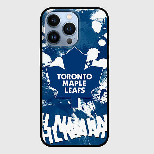 Чехол iPhone 13 Pro Торонто Мейпл Лифс, Toronto Maple Leafs / 3D-Черный – фото 1