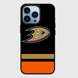 Чехол для iPhone 13 Pro Anaheim Ducks Анахайм Дакс, цвет: 3D-черный