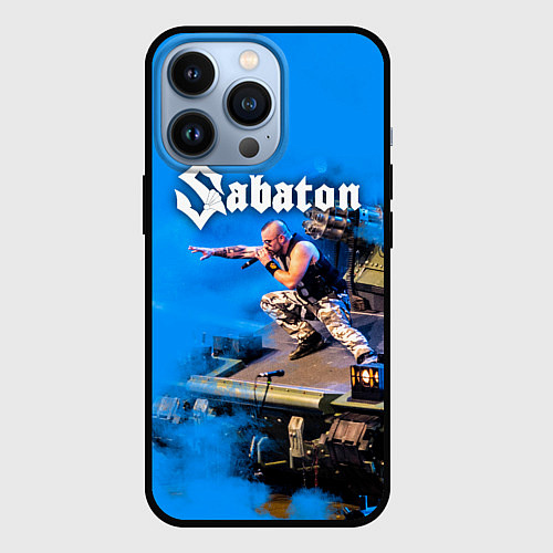 Чехол iPhone 13 Pro Йоаким Броден на танке Sabaton / 3D-Черный – фото 1