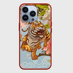 Чехол iPhone 13 Pro Китайский тигр Символ 2022 года