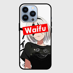 Чехол для iPhone 13 Pro Waifu - 2B Nier, цвет: 3D-черный