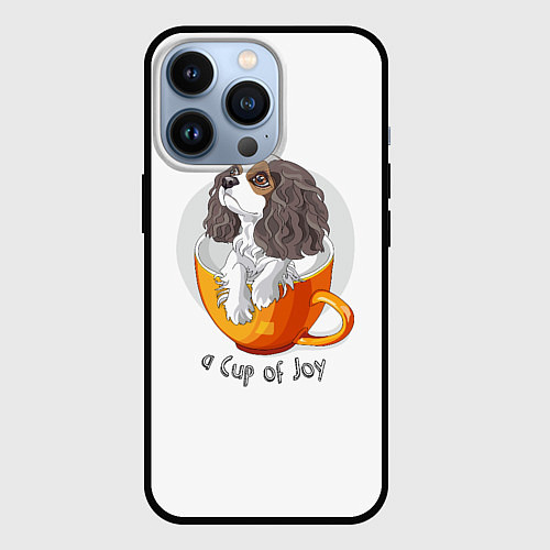 Чехол iPhone 13 Pro Кавалер Кинг Чарльз Спаниель / 3D-Черный – фото 1