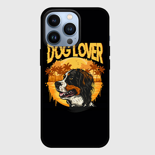 Чехол iPhone 13 Pro Любитель Собак Dog Lover / 3D-Черный – фото 1
