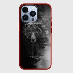 Чехол для iPhone 13 Pro EVIL BEAR, цвет: 3D-красный