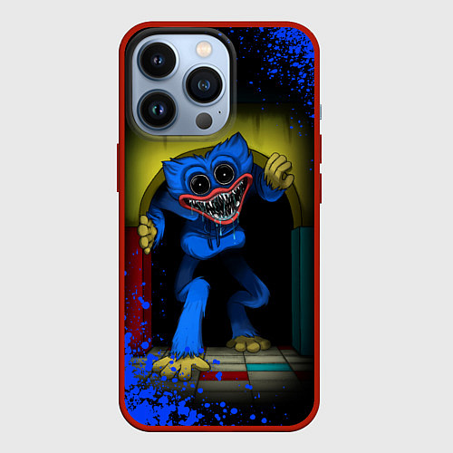 Чехол iPhone 13 Pro POPPY PLAYTIME: GO TO PLAY / 3D-Красный – фото 1