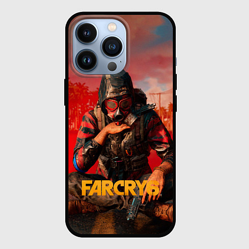 Чехол iPhone 13 Pro Far Cry 6 - Повстанец / 3D-Черный – фото 1