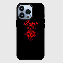 Чехол для iPhone 13 Pro Believe in Devils, цвет: 3D-черный