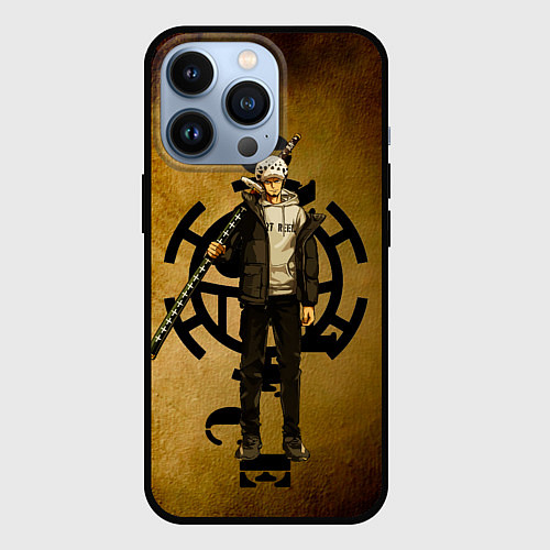 Чехол iPhone 13 Pro Трафальгар Ло One Piece c нодати / 3D-Черный – фото 1