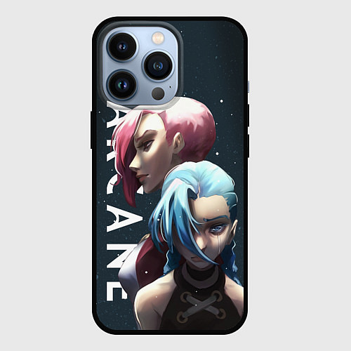 Чехол iPhone 13 Pro Vi and Jinx / 3D-Черный – фото 1