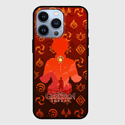 Чехол для iPhone 13 Pro Thoma Тома Genshin Impact, цвет: 3D-черный