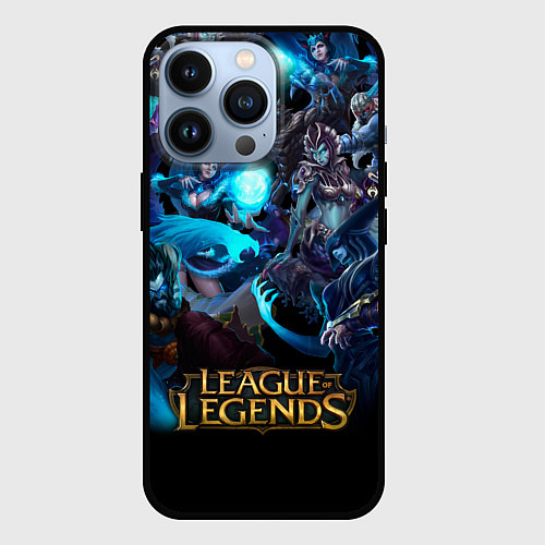 Чехол iPhone 13 Pro LEAGUE OF LEGENDS ЛИГА ЛЕГЕНД ГЕРОИ / 3D-Черный – фото 1