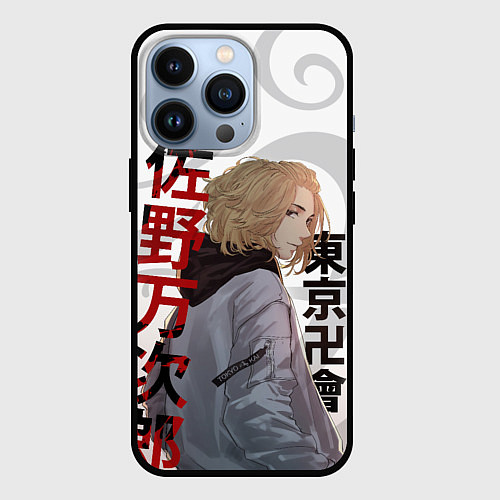 Чехол iPhone 13 Pro TOKYO REVENGERS MICKEY МАЙКИ ДРАКЕН ТАТУ / 3D-Черный – фото 1