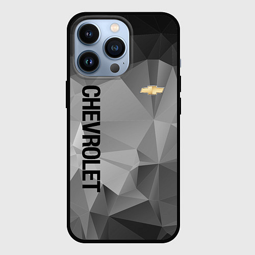 Чехол iPhone 13 Pro Chevrolet Geometry / 3D-Черный – фото 1