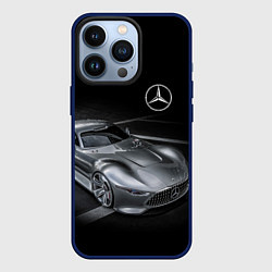 Чехол для iPhone 13 Pro Mercedes-Benz motorsport black, цвет: 3D-тёмно-синий