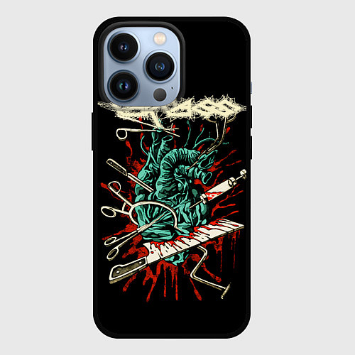 Чехол iPhone 13 Pro Carcass / 3D-Черный – фото 1