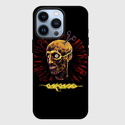 Чехол iPhone 13 Pro Carcass, Necroticism / 3D-Черный – фото 1