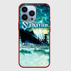 Чехол для iPhone 13 Pro World War Live: Battle of the Baltic Sea - Sabaton, цвет: 3D-красный