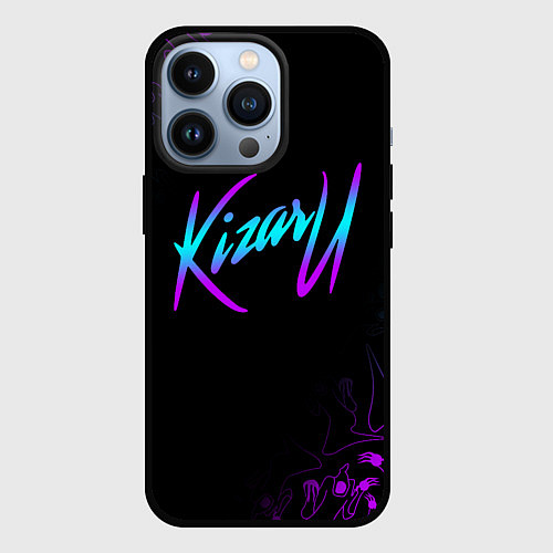 Чехол iPhone 13 Pro КИЗАРУ НЕОН ЛОГО KIZARU NEON / 3D-Черный – фото 1