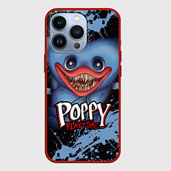 Чехол для iPhone 13 Pro POPPY PLAYTIME: HUGGY, цвет: 3D-красный