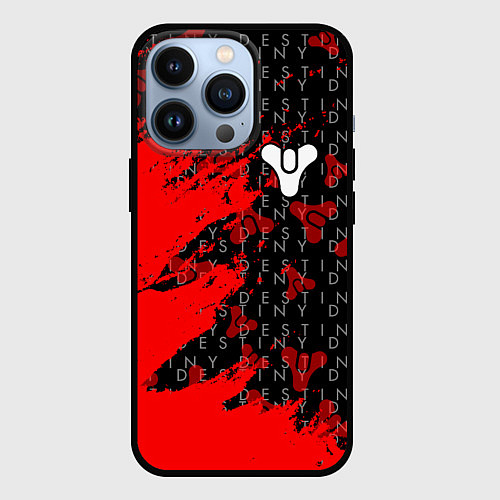 Чехол iPhone 13 Pro Destiny Паттерн / 3D-Черный – фото 1