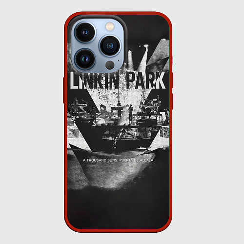 Чехол iPhone 13 Pro A Thousand Suns: Puerta De Alcala - Linkin Park / 3D-Красный – фото 1