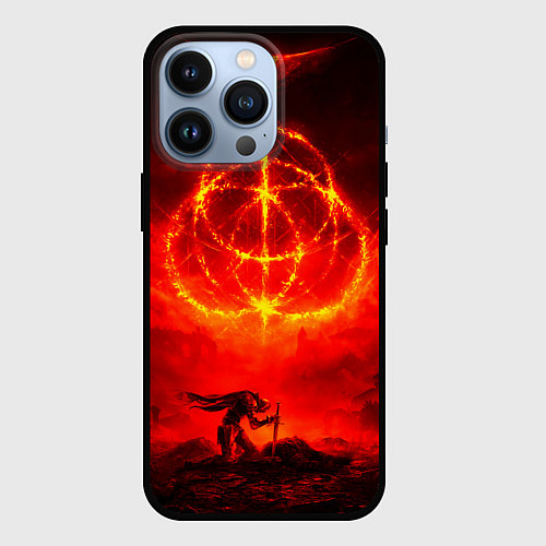 Чехол iPhone 13 Pro Алое Пламя и Рыцарь ER / 3D-Черный – фото 1