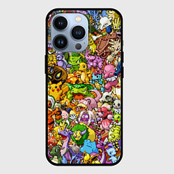 Чехол iPhone 13 Pro ПОКЕМОНЫ В ПИКСЕЛЯХ PIXEL POKEMON