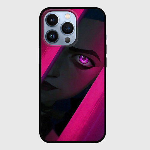 Чехол iPhone 13 Pro Jinx Arcane League of Legends / 3D-Черный – фото 1