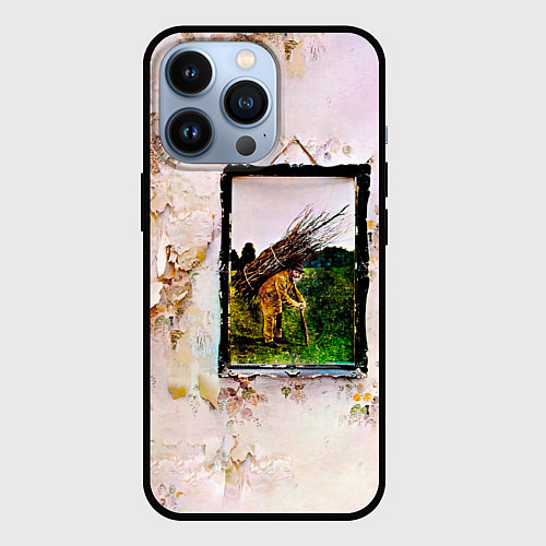 Чехол iPhone 13 Pro Led Zeppelin IV - четвёртый студийный альбом / 3D-Черный – фото 1