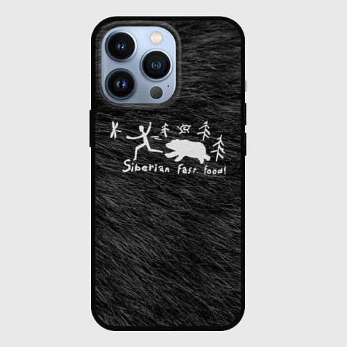 Чехол iPhone 13 Pro Siberian fast food / 3D-Черный – фото 1