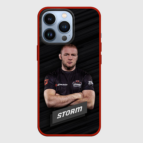 Чехол iPhone 13 Pro Александр Storm / 3D-Красный – фото 1