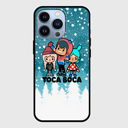 Чехол iPhone 13 Pro Новогодний Toca Boca