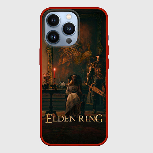 Чехол iPhone 13 Pro Elden Ring - Королева / 3D-Красный – фото 1