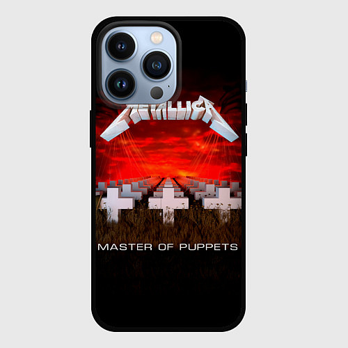 Чехол iPhone 13 Pro Master of Puppets - Metallica / 3D-Черный – фото 1