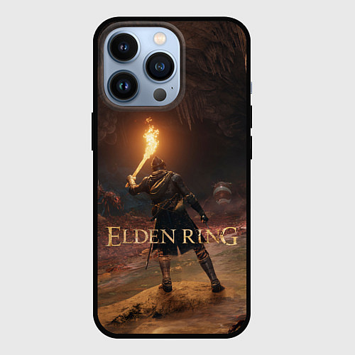 Чехол iPhone 13 Pro Elden Ring - подземелье / 3D-Черный – фото 1