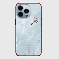 Чехол iPhone 13 Pro Washington Capitals Grey Ice theme