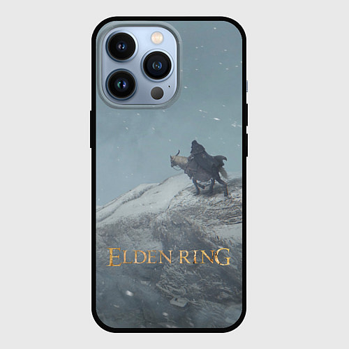 Чехол iPhone 13 Pro Elden Ring - потухший странник / 3D-Черный – фото 1