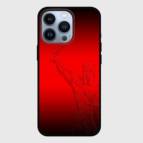 Чехол iPhone 13 Pro Спартак Гладиатор Red Theme / 3D-Черный – фото 1