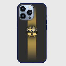 Чехол для iPhone 13 Pro Barcelona Gold-Graphite Theme, цвет: 3D-тёмно-синий