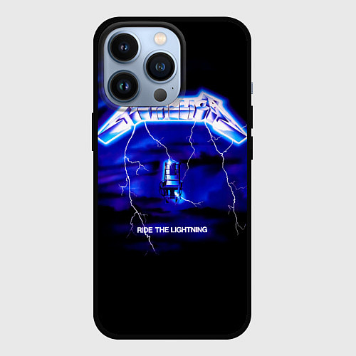 Чехол iPhone 13 Pro Ride the Lightning - Metallica / 3D-Черный – фото 1