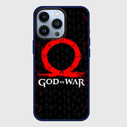 Чехол для iPhone 13 Pro GOD OF WAR КРАТОС ЛОГО, цвет: 3D-тёмно-синий