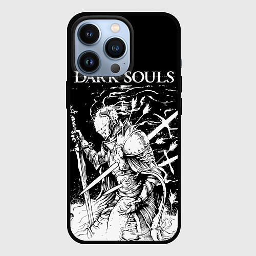 Чехол iPhone 13 Pro Dark Souls, The Ashen One / 3D-Черный – фото 1