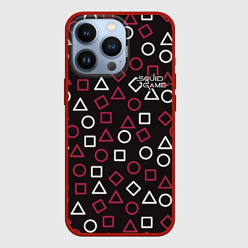 Чехол iPhone 13 Pro Игра в кальмарa / 3D-Красный – фото 1