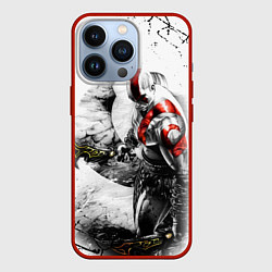 Чехол для iPhone 13 Pro КРАТОС С МЕЧАМИ, БОГ ВОЙНЫ, цвет: 3D-красный