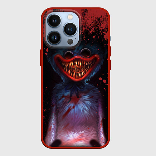 Чехол iPhone 13 Pro Blood Poppy Playtime / 3D-Красный – фото 1